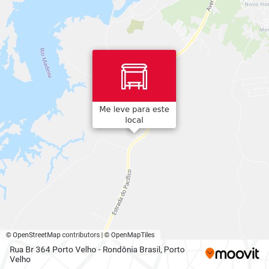 Rua Br 364 Porto Velho - Rondônia Brasil mapa