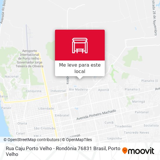 Rua Caju Porto Velho - Rondônia 76831 Brasil mapa