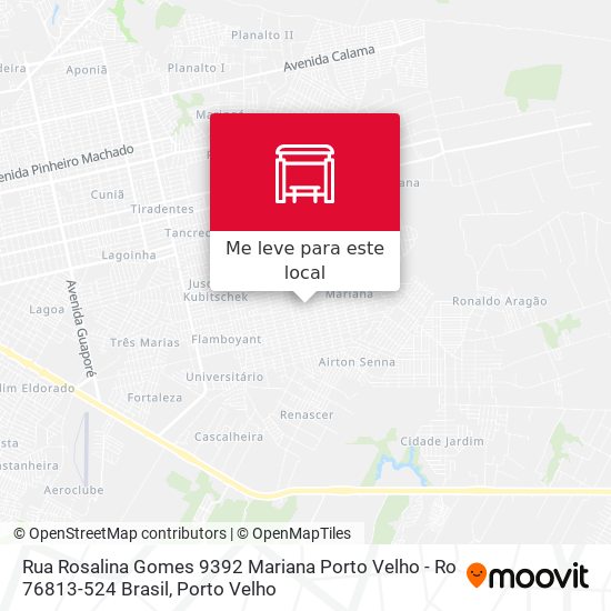 Rua Rosalina Gomes 9392 Mariana Porto Velho - Ro 76813-524 Brasil mapa