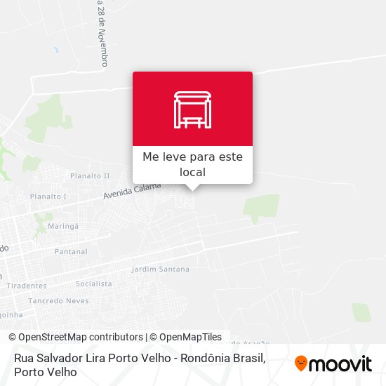 Rua Salvador Lira Porto Velho - Rondônia Brasil mapa
