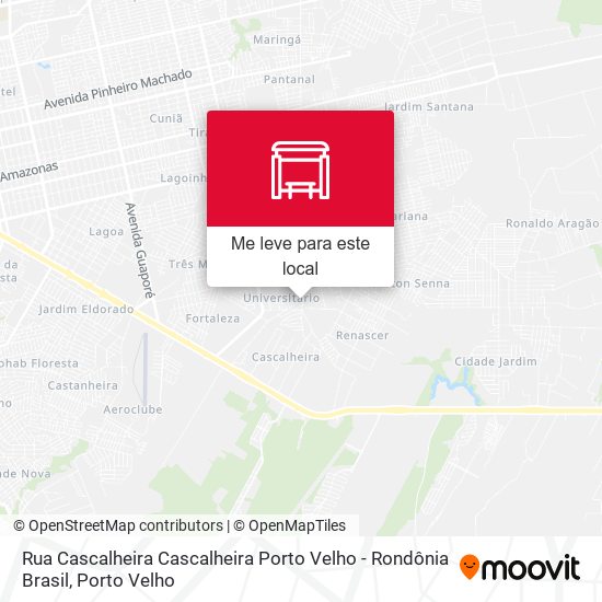 Rua Cascalheira Cascalheira Porto Velho - Rondônia Brasil mapa