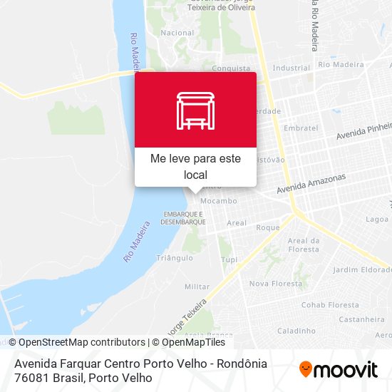 Avenida Farquar Centro Porto Velho - Rondônia 76081 Brasil mapa