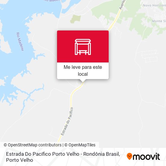 Estrada Do Pacífico Porto Velho - Rondônia Brasil mapa