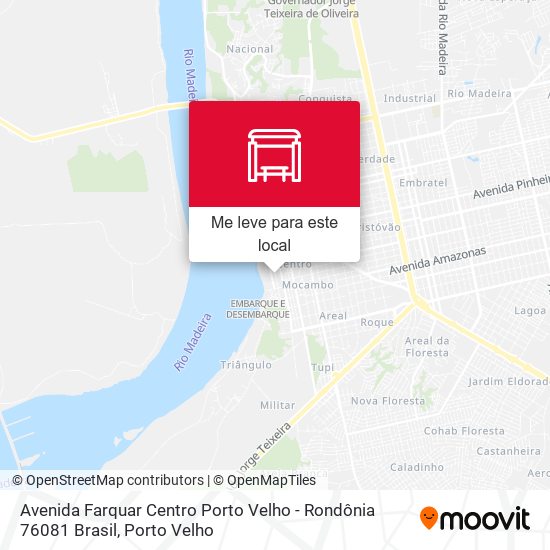 Avenida Farquar Centro Porto Velho - Rondônia 76081 Brasil mapa