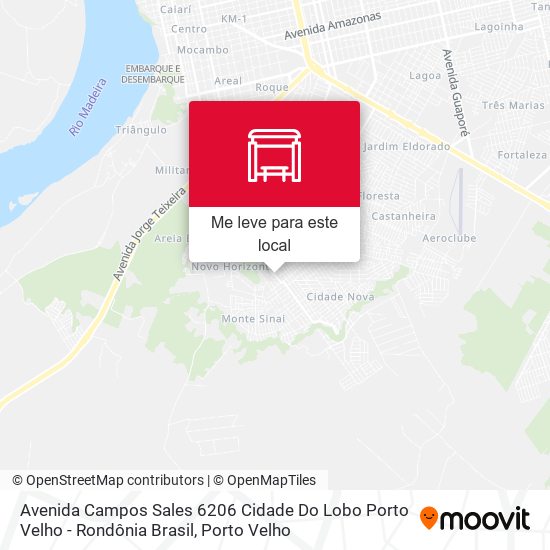 Avenida Campos Sales 6206 Cidade Do Lobo Porto Velho - Rondônia Brasil mapa