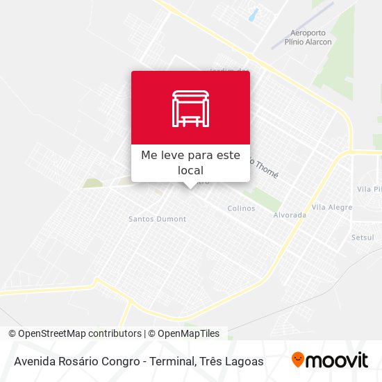 Avenida Rosário Congro - Terminal mapa