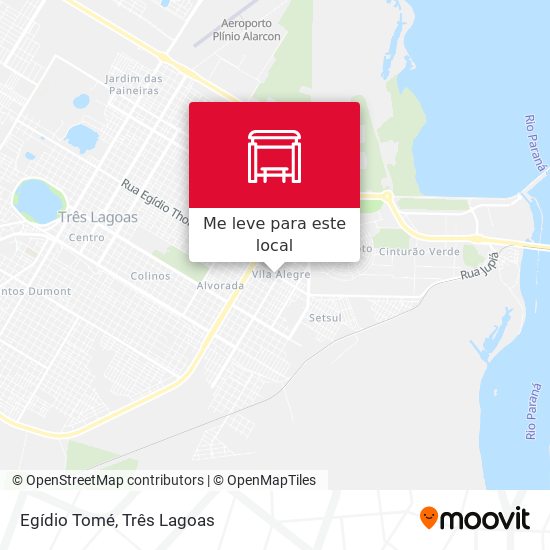 Egídio Tomé mapa