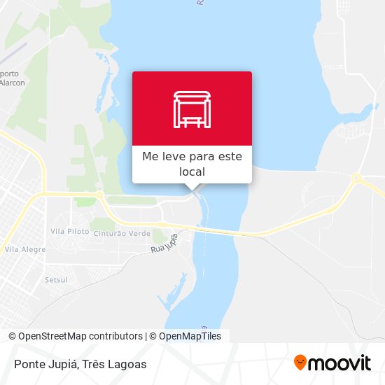 Ponte Jupiá mapa