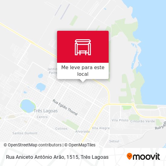 Rua Aniceto Antônio Arão, 1515 mapa