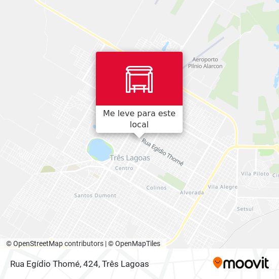 Rua Egídio Thomé, 424 mapa