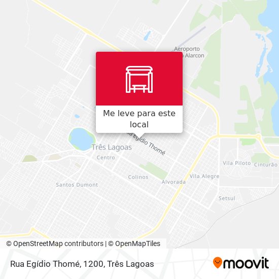 Rua Egídio Thomé, 1200 mapa
