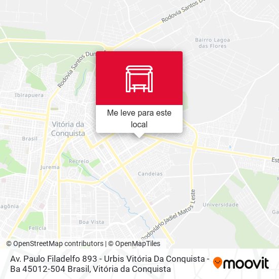 Av. Paulo Filadelfo 893 - Urbis Vitória Da Conquista - Ba 45012-504 Brasil mapa