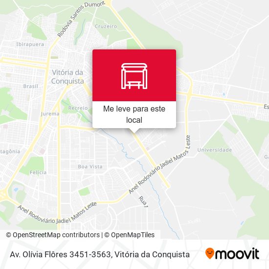 Av. Olívia Flôres 3451-3563 mapa