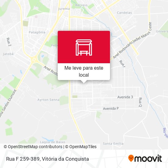 Rua F 259-389 mapa