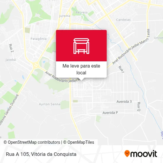 Rua A 105 mapa