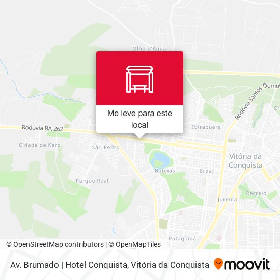 Av. Brumado | Hotel Conquista mapa