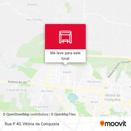 Rua P 40 mapa