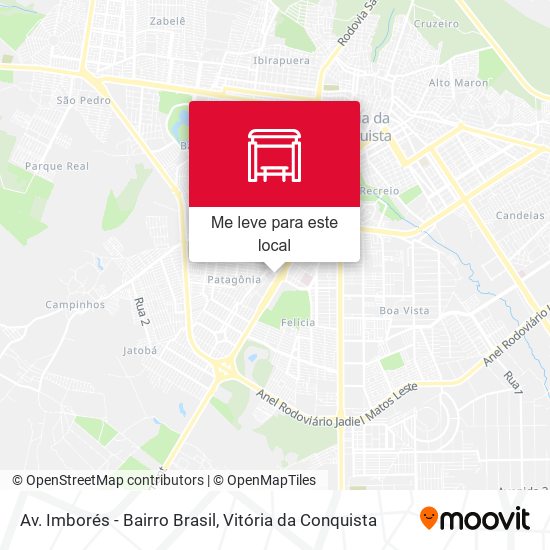 Av. Imborés - Bairro Brasil mapa