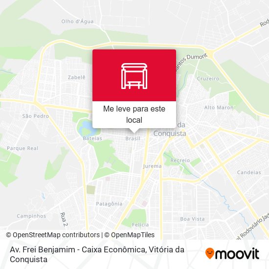 Av. Frei Benjamim - Caixa Econômica mapa