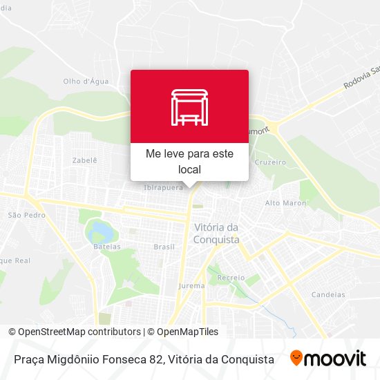Praça Migdôniio Fonseca 82 mapa