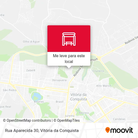 Rua Aparecida 30 mapa