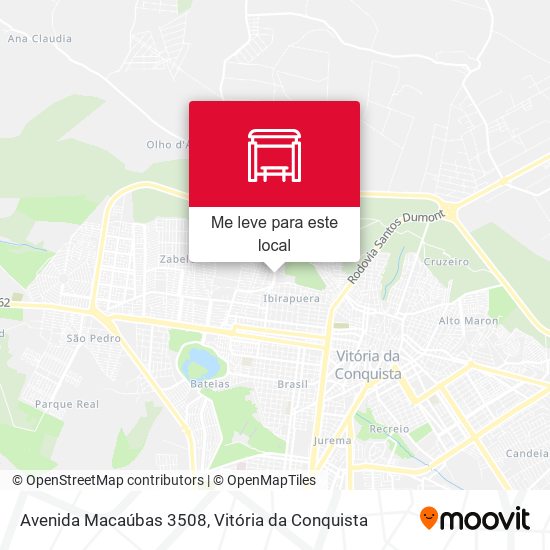 Avenida Macaúbas 3508 mapa