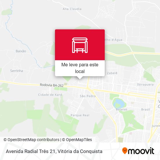 Avenida Radial Três 21 mapa