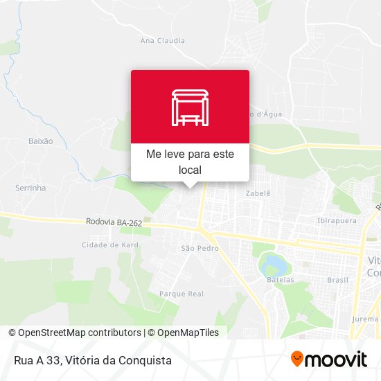 Rua A 33 mapa