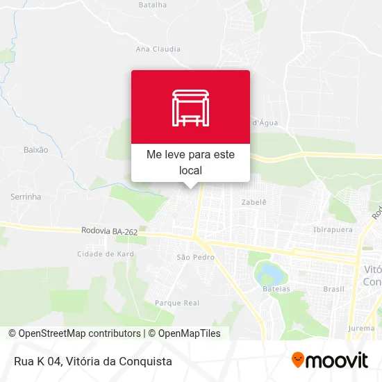 Rua K 04 mapa