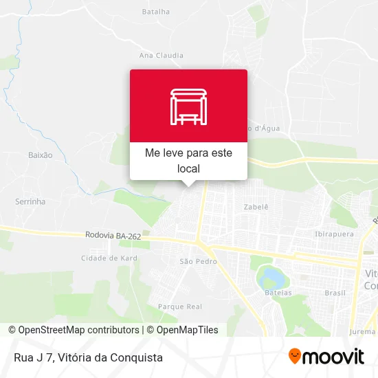 Rua J 7 mapa