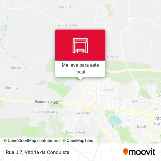 Rua J 7 mapa