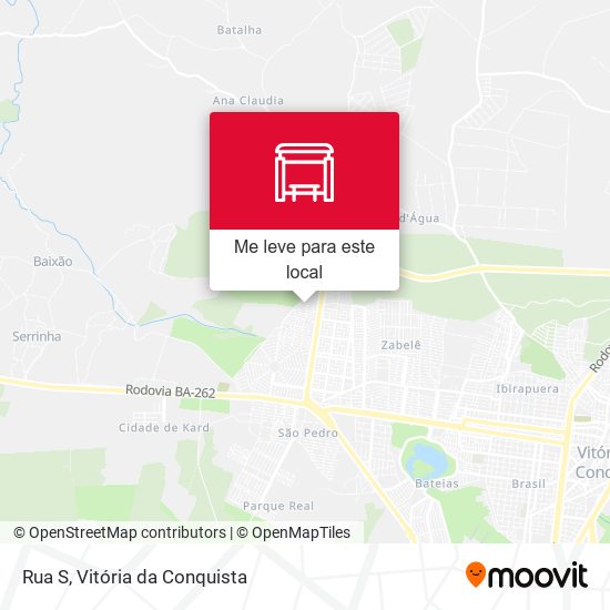 Rua S mapa