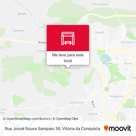 Rua Josué Sousa Sampaio 38 mapa