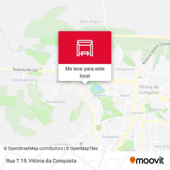 Rua T 19 mapa