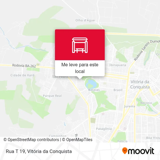 Rua T 19 mapa