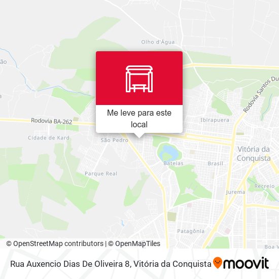 Rua Auxencio Dias De Oliveira 8 mapa