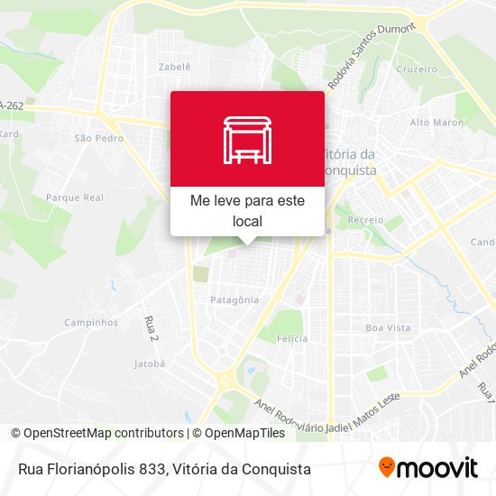 Rua Florianópolis 833 mapa
