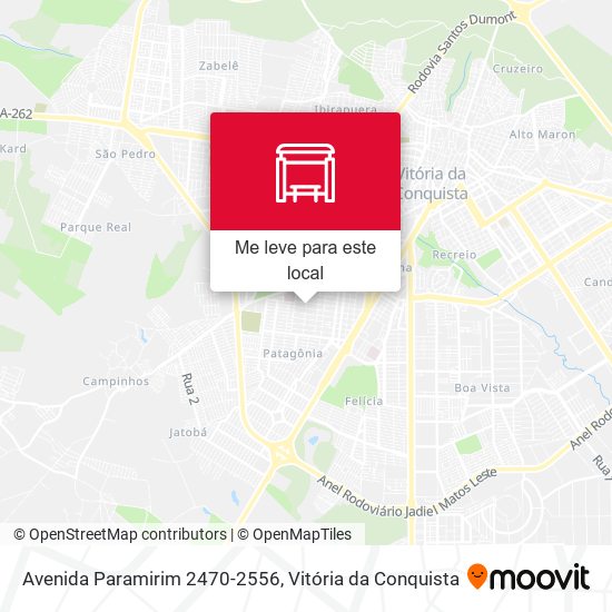 Avenida Paramirim 2470-2556 mapa