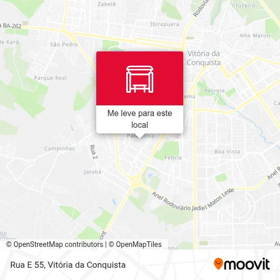 Rua E 55 mapa