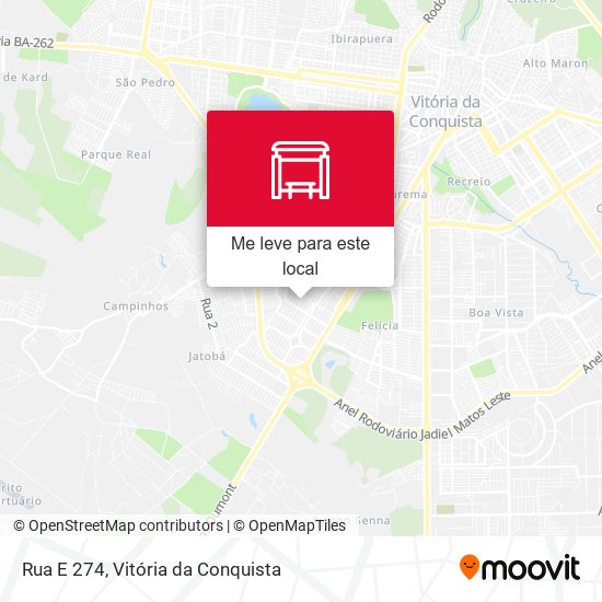 Rua E 274 mapa