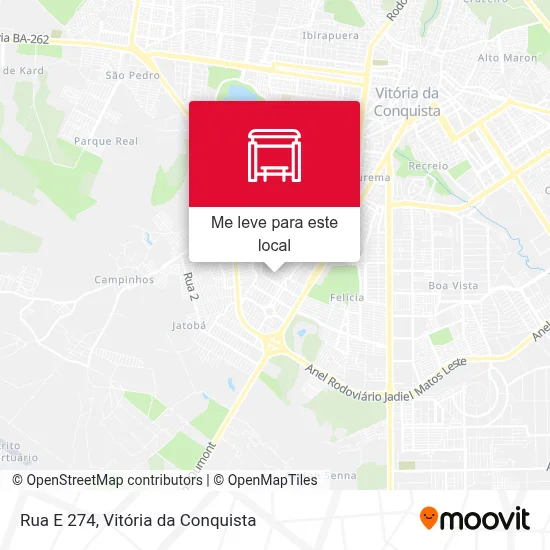 Rua E 274 mapa