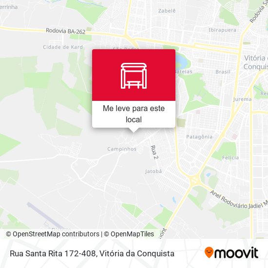 Rua Santa Rita 172-408 mapa