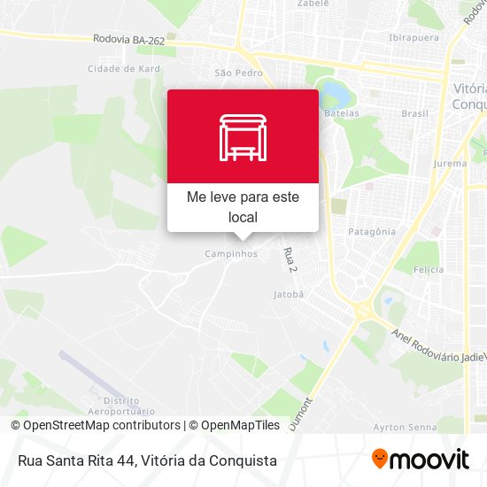 Rua Santa Rita 44 mapa