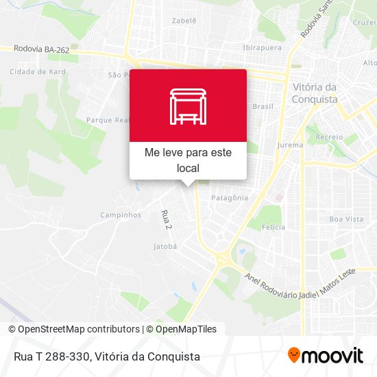 Rua T 288-330 mapa
