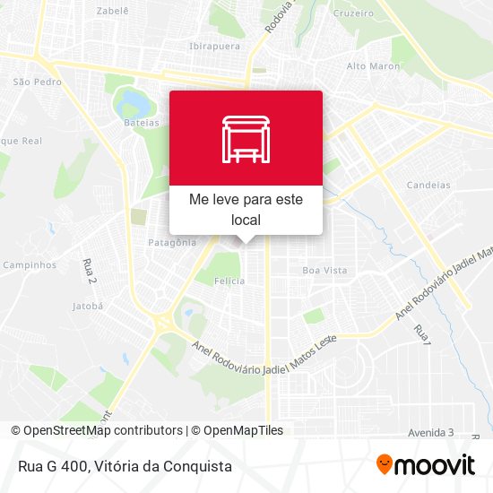 Rua G 400 mapa
