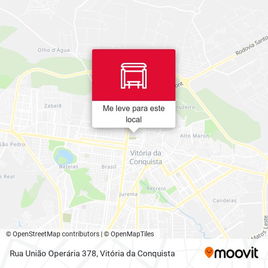 Rua União Operária 378 mapa