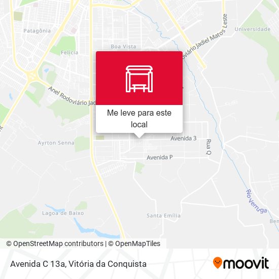 Avenida C 13a mapa