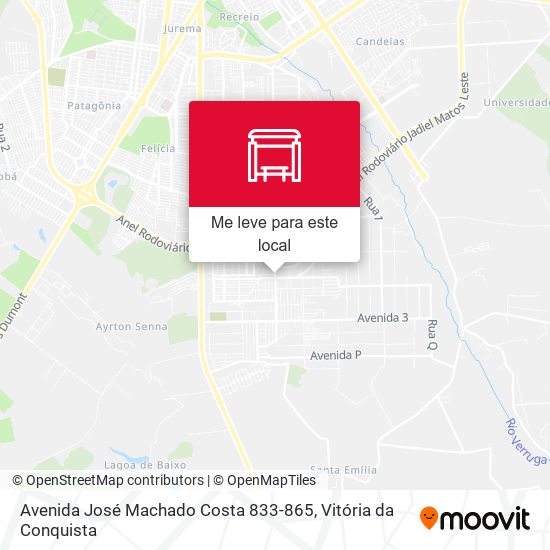 Avenida José Machado Costa 833-865 mapa
