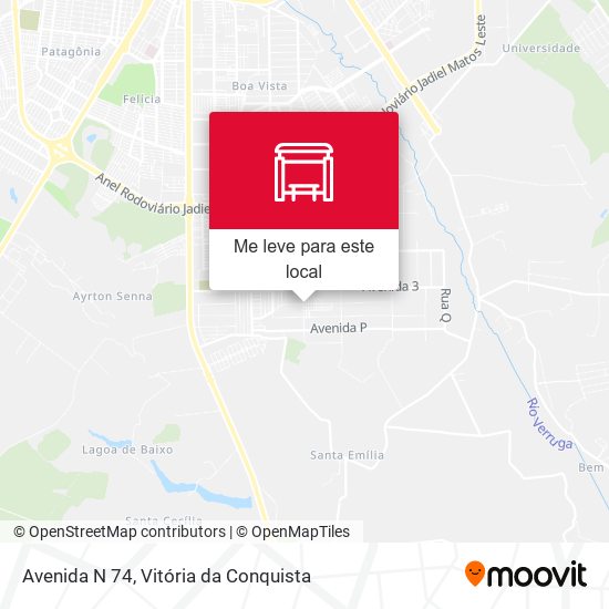 Avenida N 74 mapa