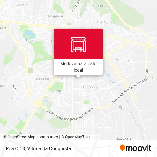 Rua C 13 mapa